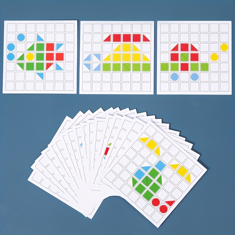 Puzzle Di Blocchi Di Giunzione Creativa In Legno, Sussidi Didattici Montessori, Giocattolo Montessori, Educazione Precoce Dei Bambini, Giocattoli Educativi Per Lo Sviluppo Intellettuale dettagli 5