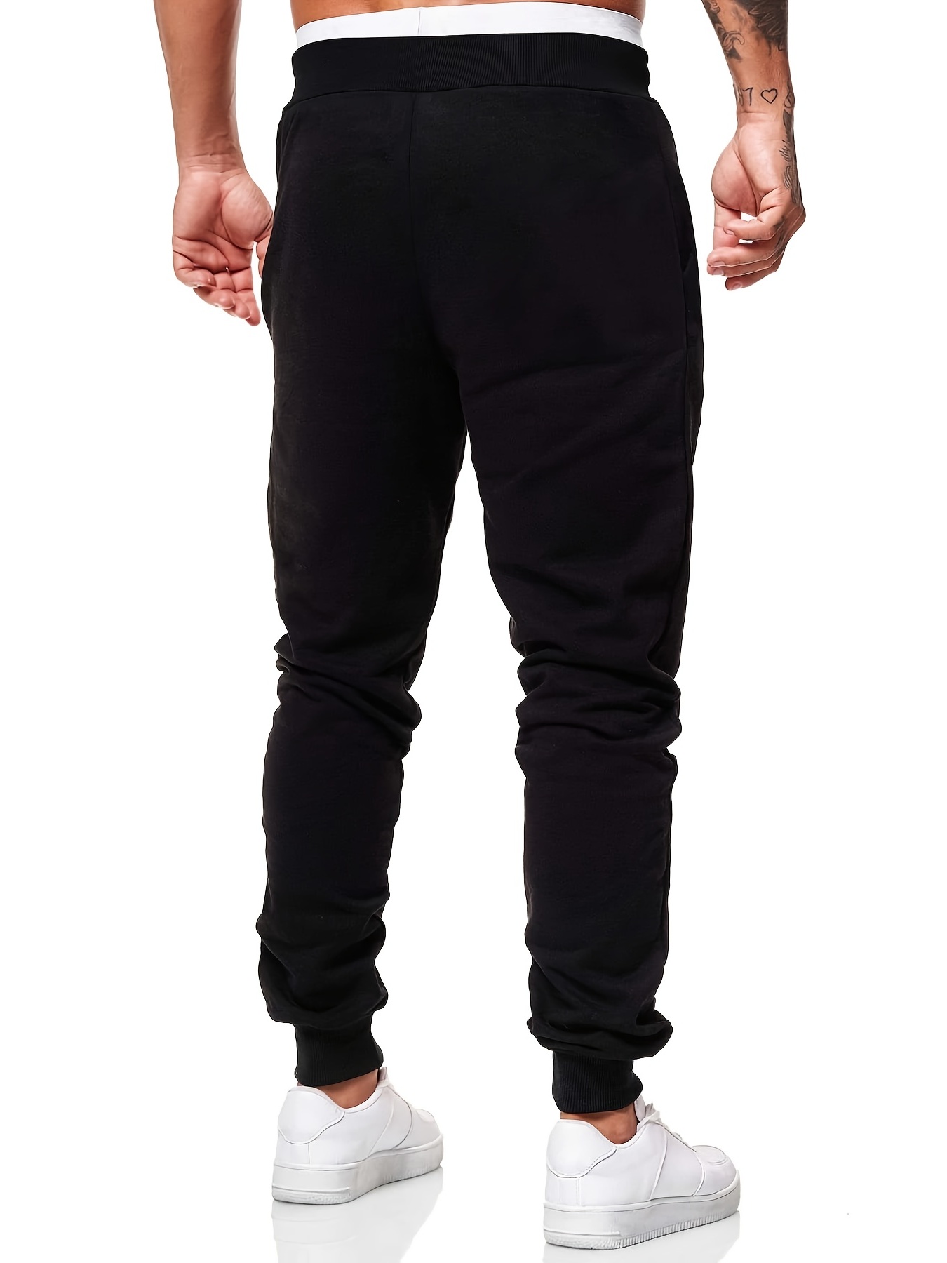 Rose Flower Print Men s Drawstring Sweatpants