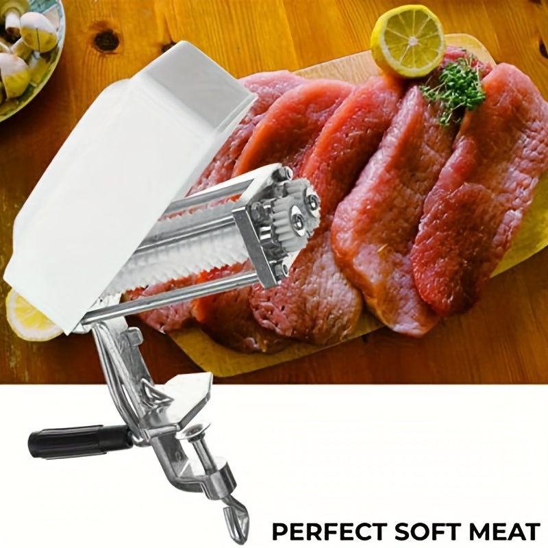 Meat Tenderizer Cuber Heavy Duty Steak Flatten Tool Meat Clamp-on Tenderizer