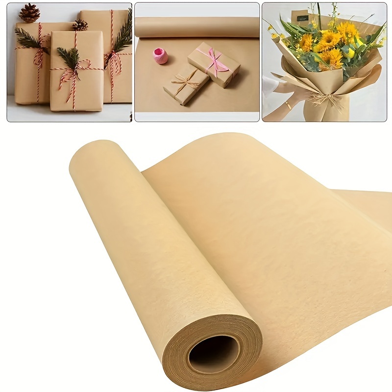 1pc Brown Kraft Paper Roll 100'x17.5 For Gift Wrapping, Wall Art, Craft  Packing, Moving, Shipping Parcel Postal, Floor Covering, Table Cover -  Arts, Crafts & Sewing - Temu