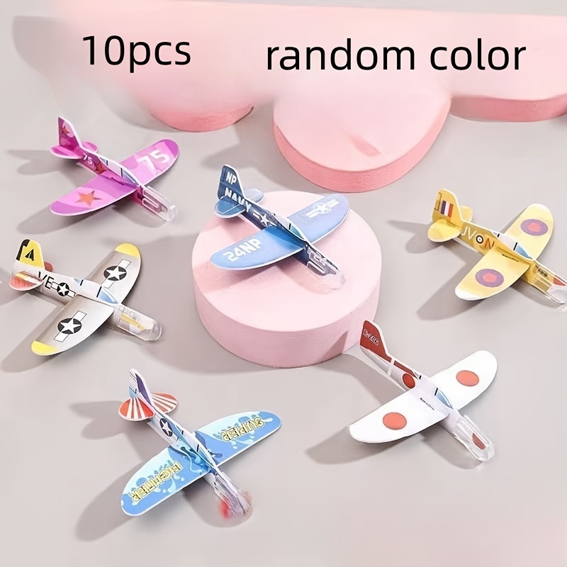 12pcs Diy Hand Throw Aircraft Flying Glider Plane