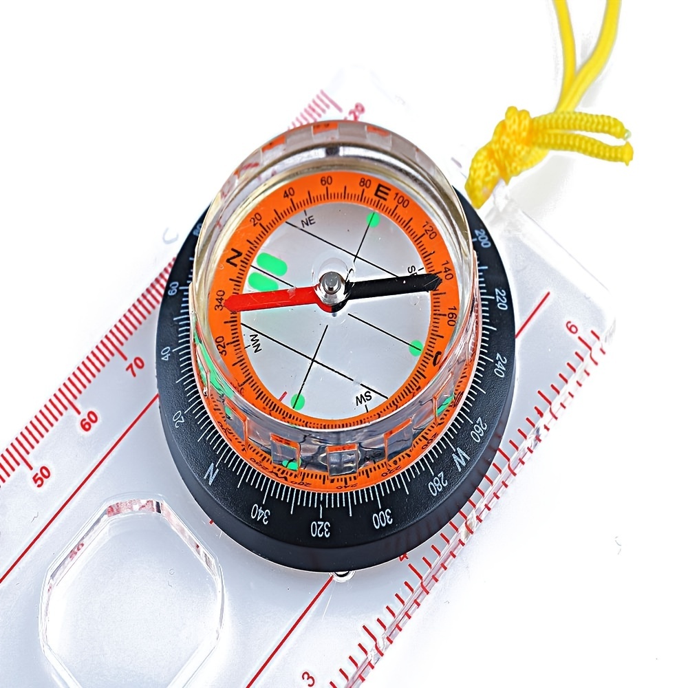 1 pc plaque de base d'orientation boussole carte lensatique équipement  tactique randonnée en plein air outil multifonction - Temu Belgium