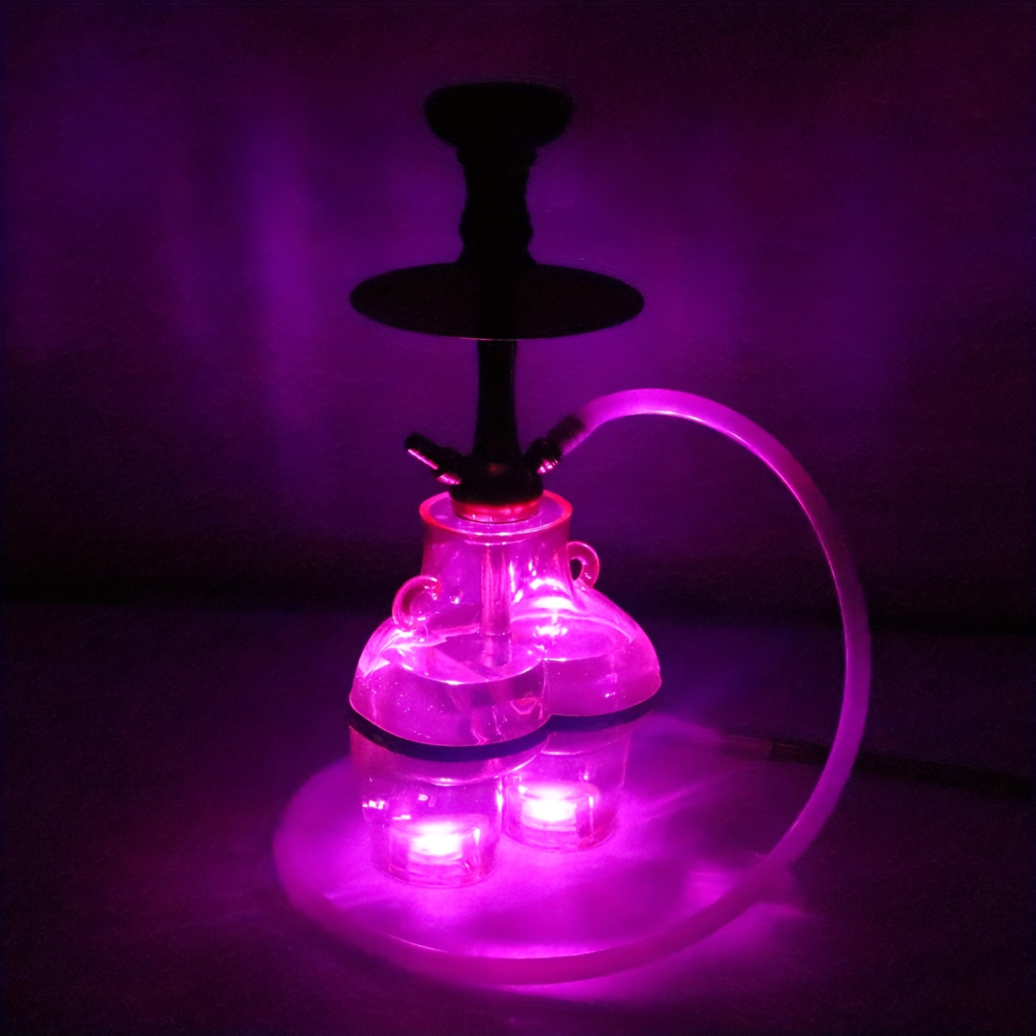 905 1 Or 2 Hose Hookah Cup New Sex Ass Big Smoke Bowknot Hookah Set Party  Use With 2 Led Light - Temu United Kingdom