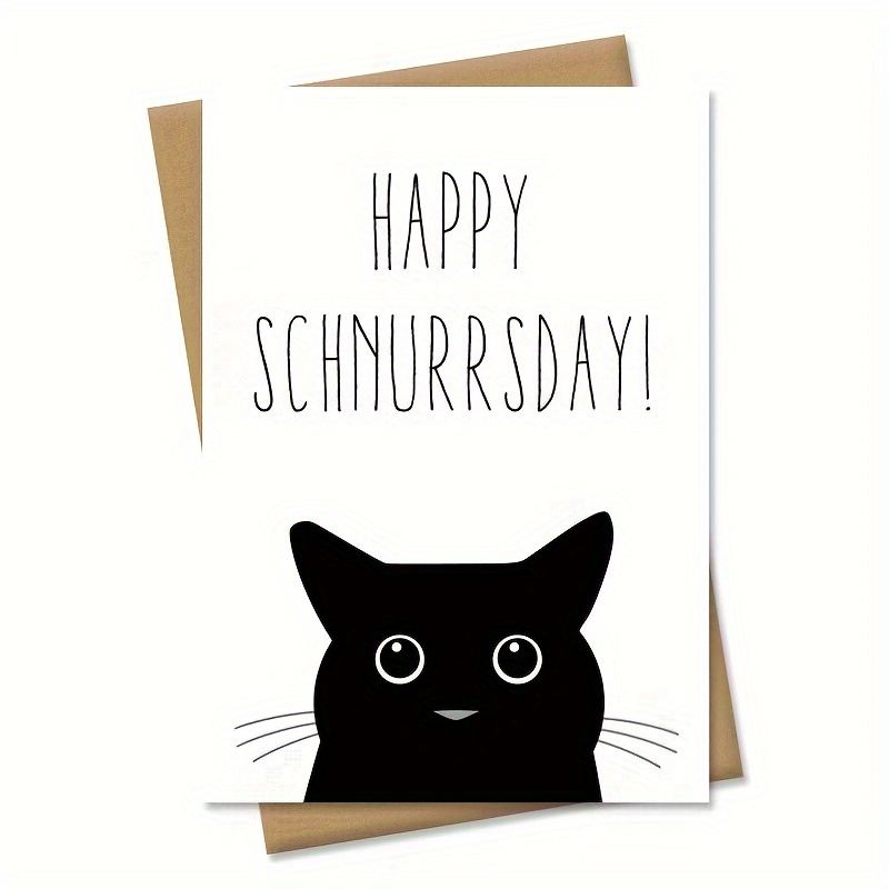 1pc Birthday Card, Happy Schnirrs Day, Gifts For Family And Friend