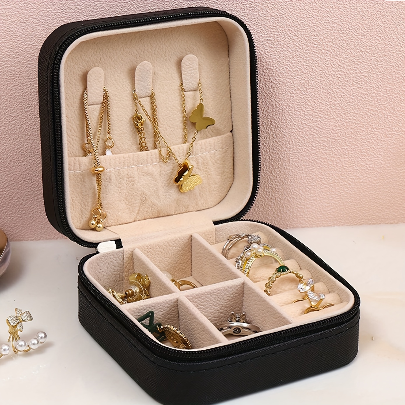 1pc Jewelry Storage Tray For Rings, Earrings, And Small Accessories