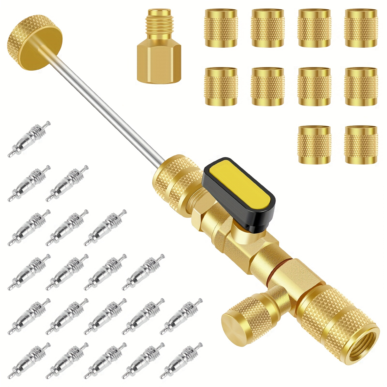 Valve Core Remover Tool, For Hvac System Valve Core Remover Installer Tools  Kit, Dual Size Sae 1/4 And 5/16 Port Valve Cores Temu