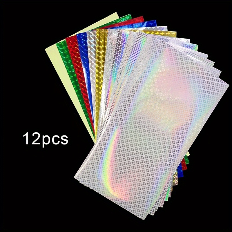 Bag Holographic Adhesive Film Sticker Flash Tape Lure Diy - Temu