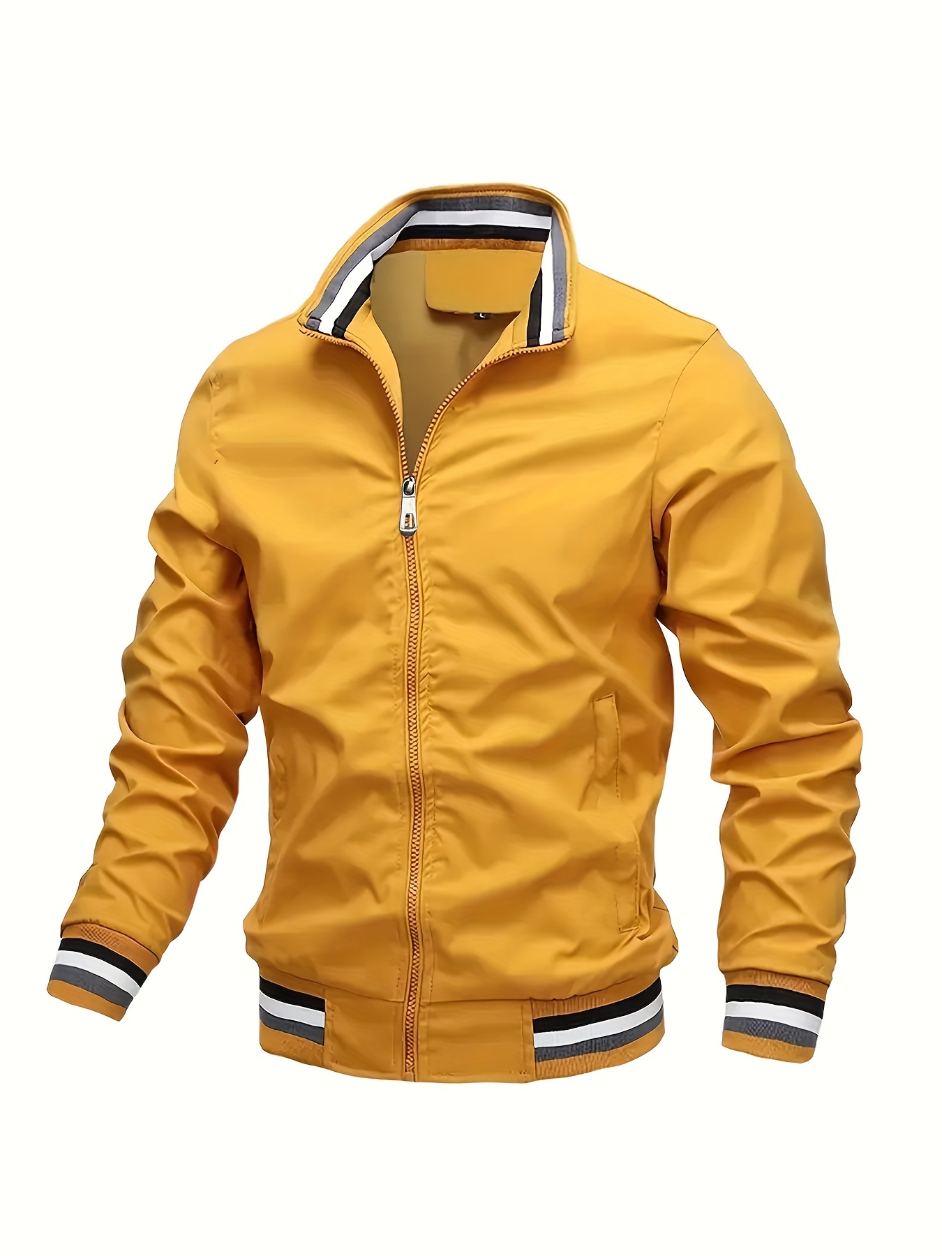 Reebok Men's Casual Jacket - Yellow - XL