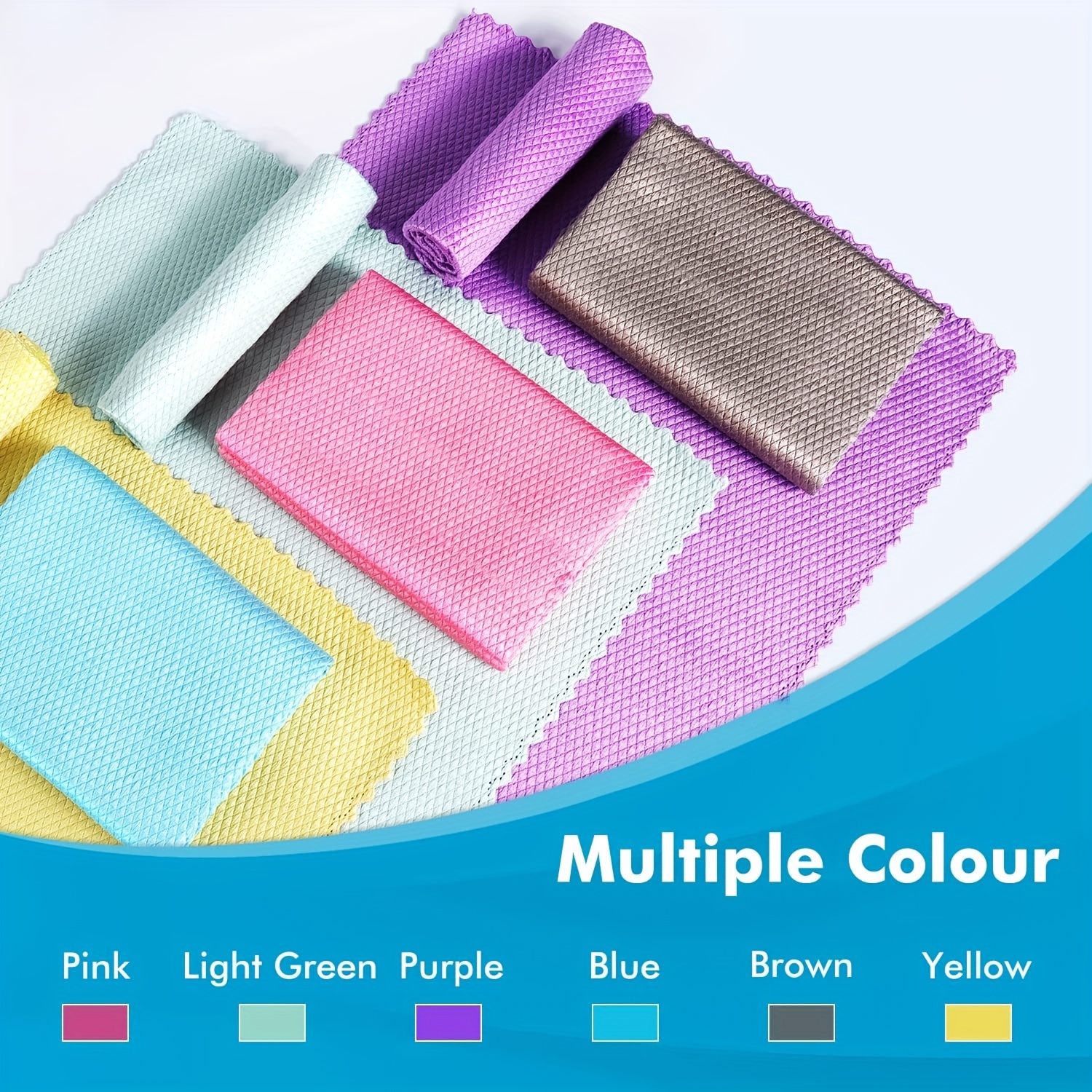 10pcs Microfiber Cleaning Cloths for Kitchen Counters Windows Mirrors Glass