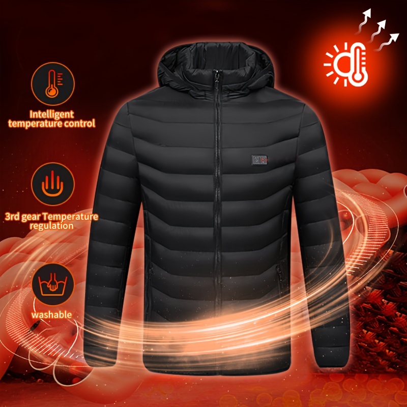 Chaleco calefactable para 11 áreas, calentador de cuerpo alimentado por  USB, chaqueta térmica para hombre, ropa térmica (color azul, talla: XXL)