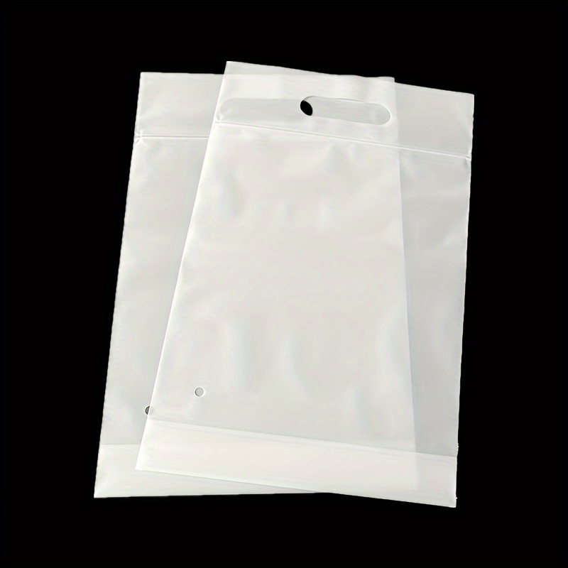 Thickened Plastic Frosted Zipper Bag Translucent Slider Bag - Temu