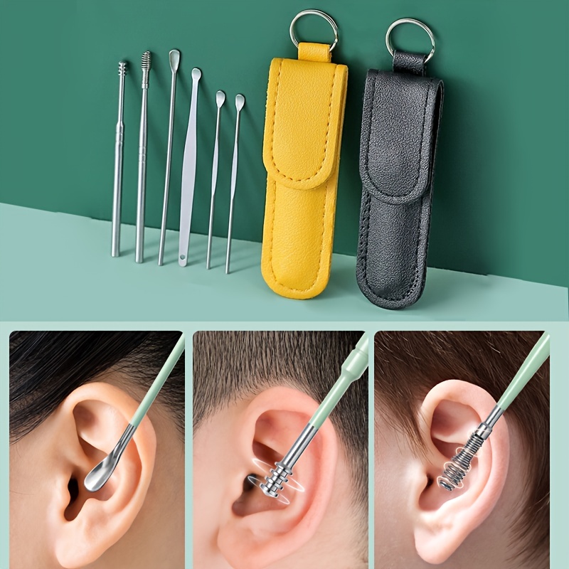!6PCS Ear Cleaner Wax Removal Tool Earpick Stick Earwax Remover Curette Ear  Pick