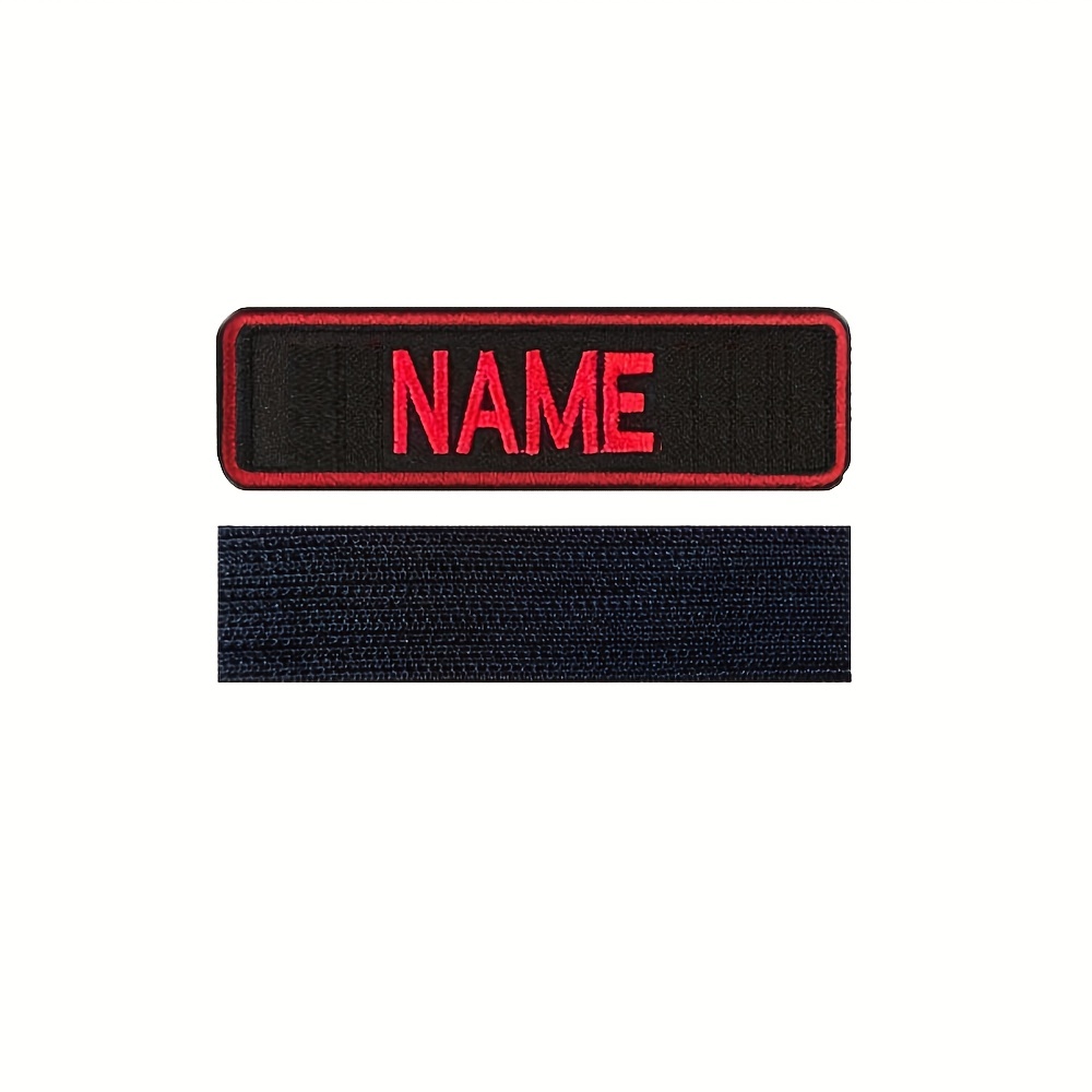 TEMU 5*1.5 Inch Of The Custom Personalized Embroidered Name Patches Hook Fastener,uniform,work Shirt,hat Morale Name Patch