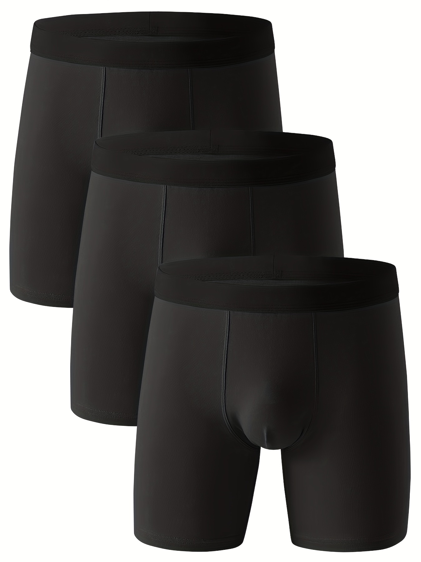 Copper Power Mens Boxer Briefs Breathable Cotton Underwear for Men - 6 Pack  - Cotton Stretch Mens Underwear (Medium, Black) at  Men's Clothing  store