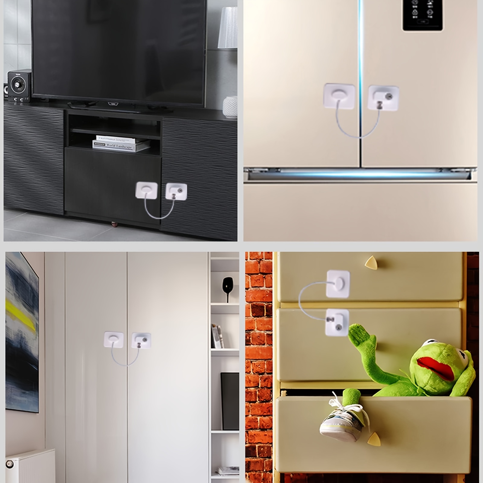 Refrigerator Lock With Keys for Fridge Cabinets