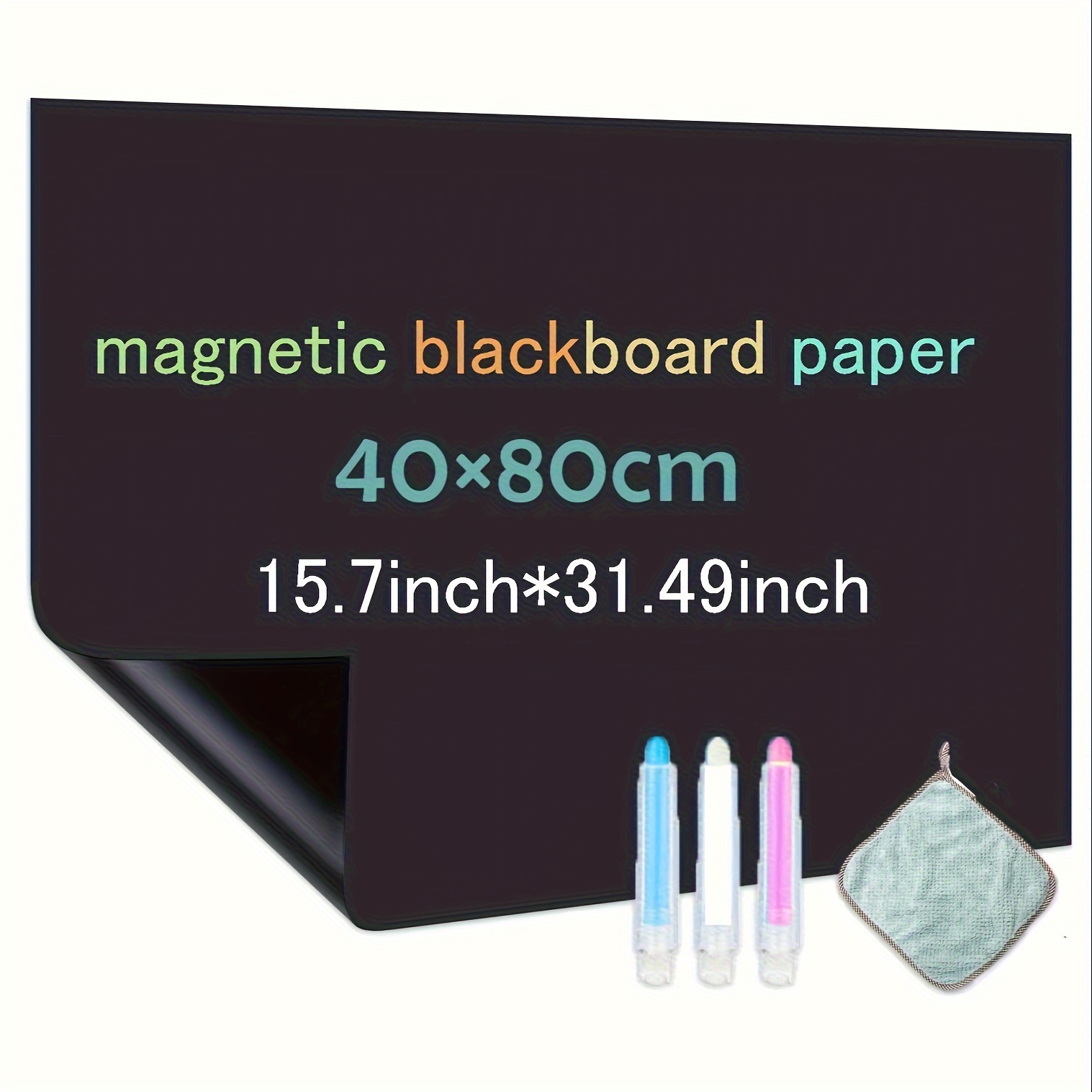 1pc Magnetic Chalkboard Contact Paper Self Adhesive Magnetic - Temu