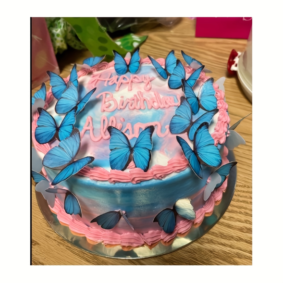 35 topper per torta di carta wafer commestibili farfalle farfalle  realistiche br