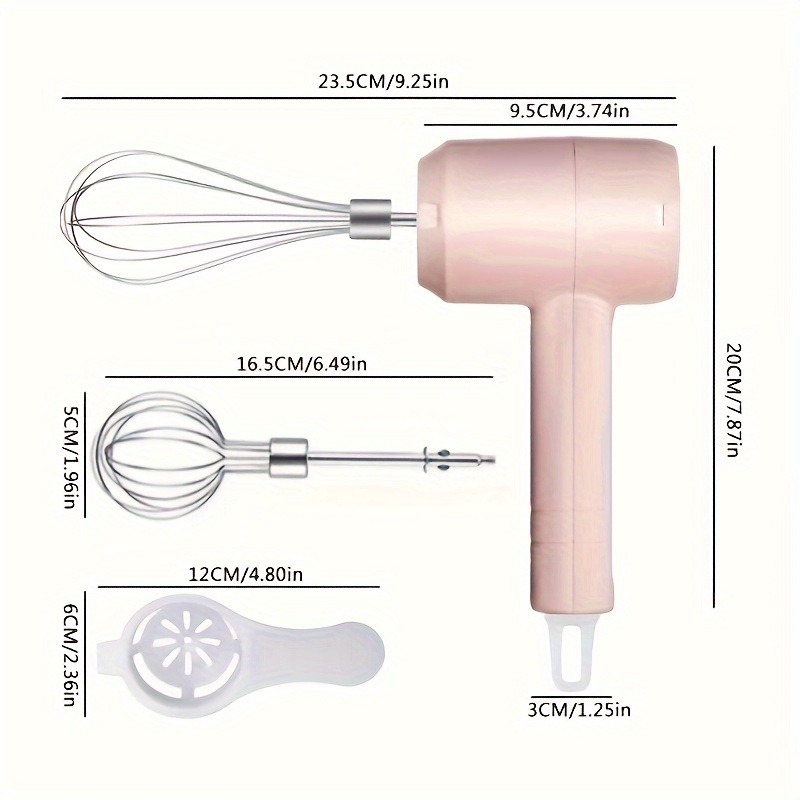 Batidora Mano Inalámbrica Batidora Huevos Eléctrica Motor - Temu