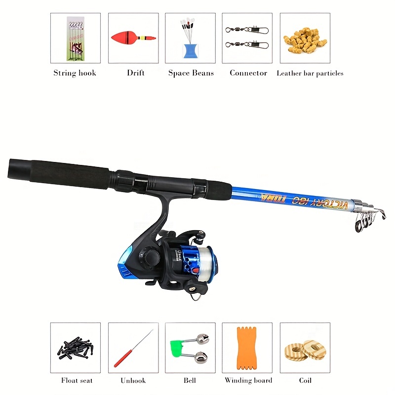 Complete Fishing Set: Rod Reel Bag Accessories Perfect - Temu Mexico