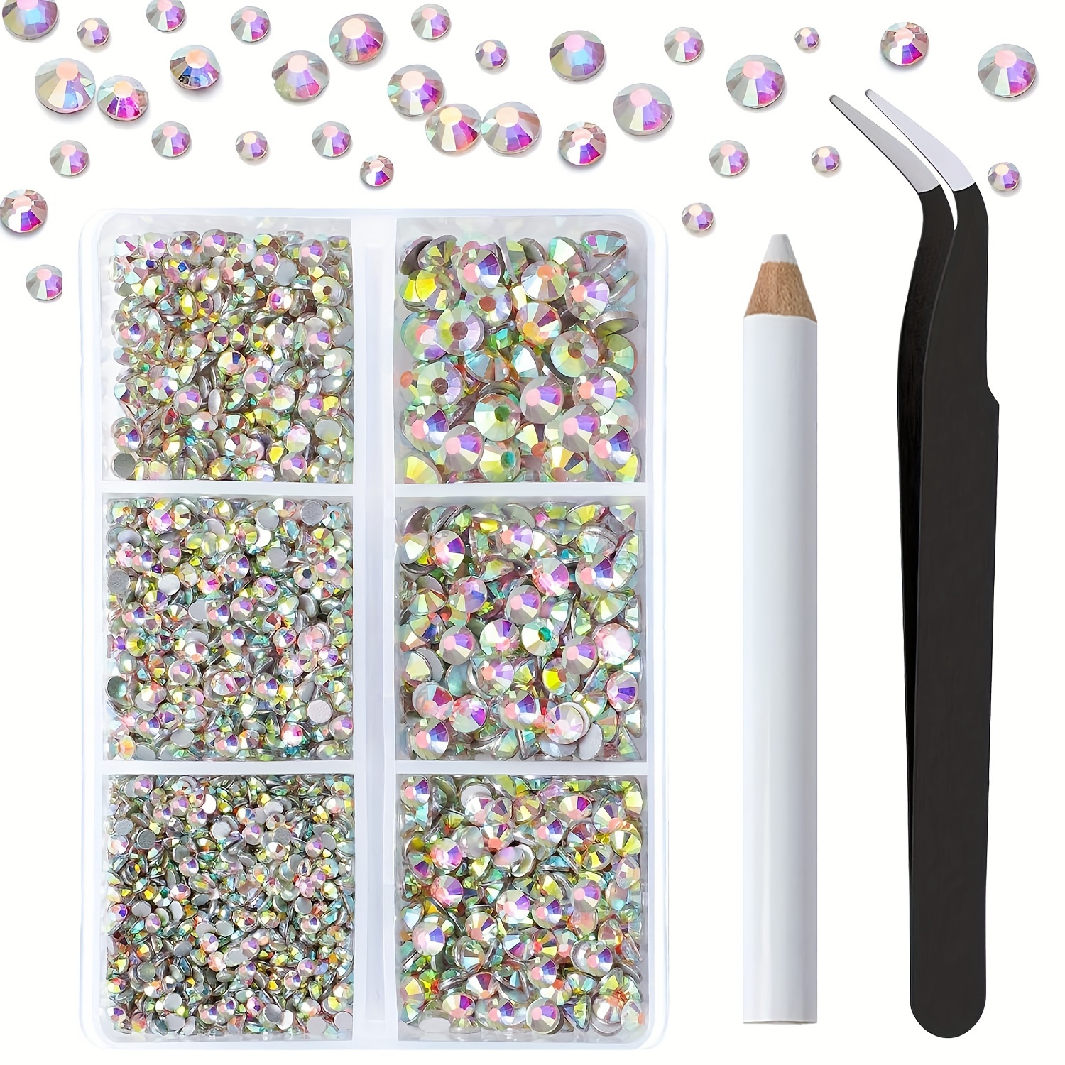 5 Pcs Artificial Rhinestone Picker For Nail Gems, Soft Wax Pen For  Artificial Diamonds For Nails, Nail Pencil Dotting Pen, Artificial Diamond  Painting