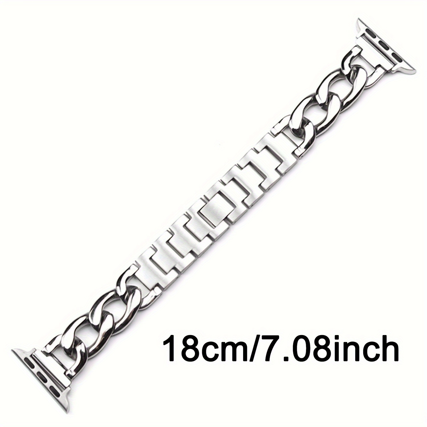 Stainless Steel Strap for Apple Watch Band 41mm 45mm 38mm 40mm 42mm 44mm  Chain Ladies Bracelet
