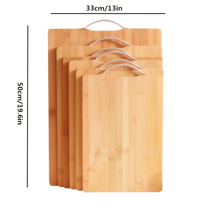 3 Bamboo Cutting Boards Antibacterial Chopping Carving Wooden Serving Board