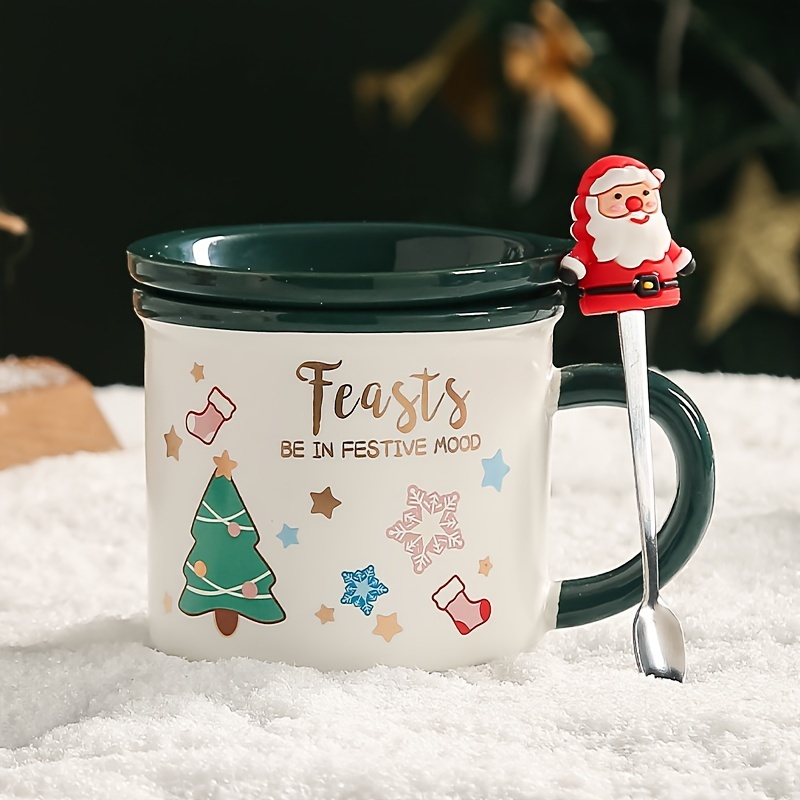 3D Christmas Coffee Mug 350ml High-temperature Resistant Ceramic