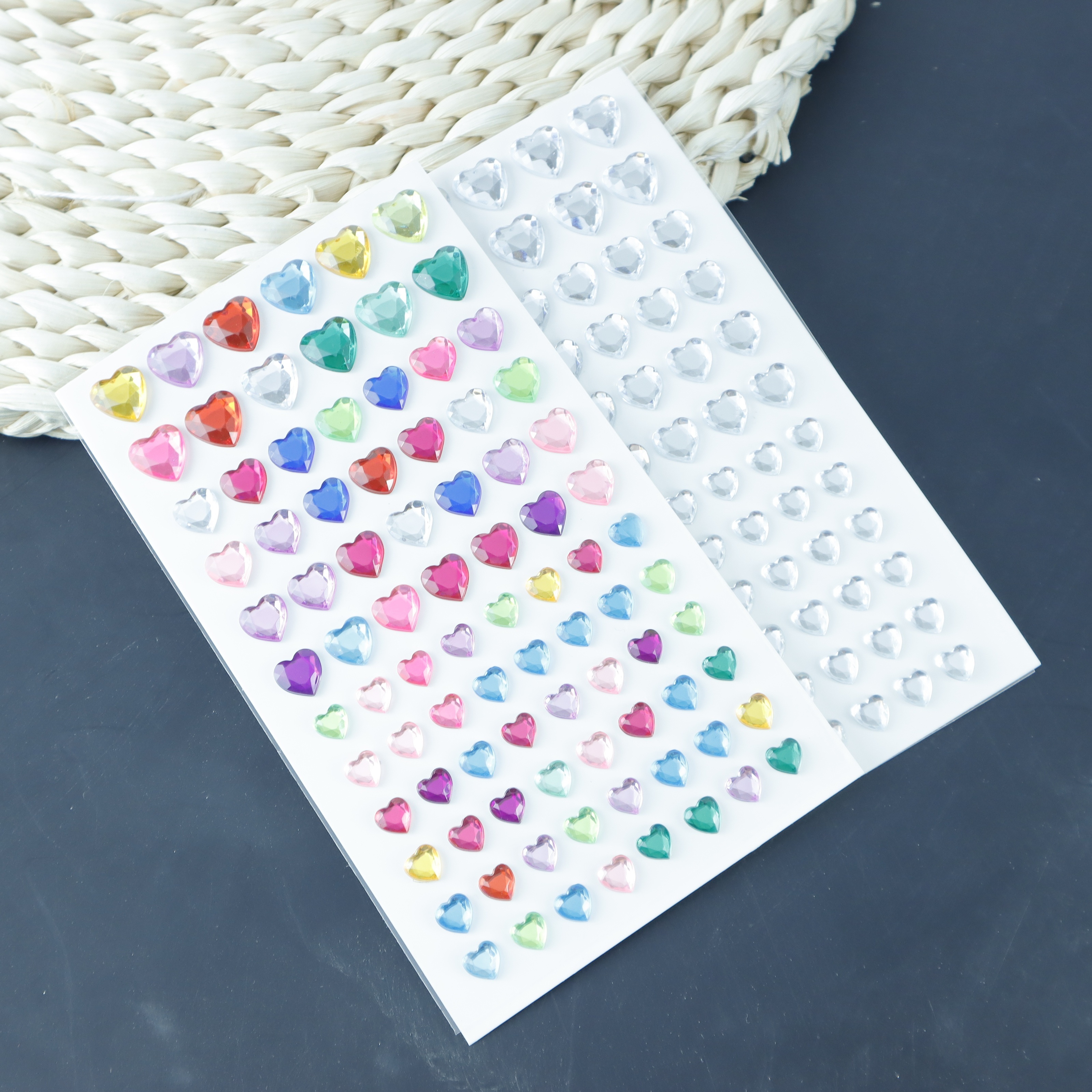  2774pcs Gem Stickers Jewels for Crafts - Self Adhesive  Rhinestone Jewel Stickers, Stick on Gems Rhinestones for Crafts, Acrylic  Bling Heart Stickers, Craft Supplies for Kids