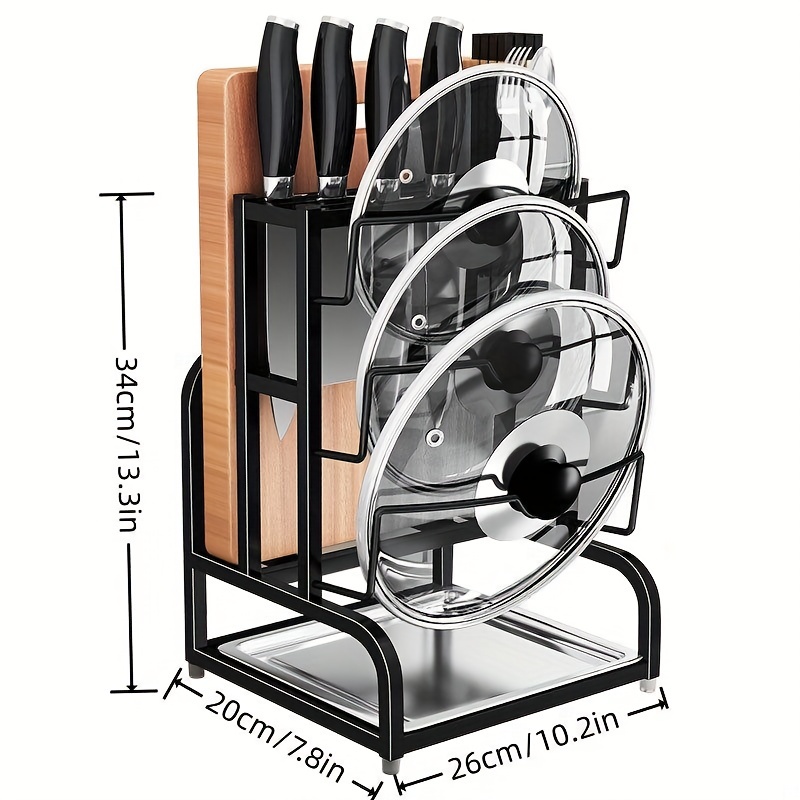 Stainless Steel Pot Lid Holder Integrated Holder Tier