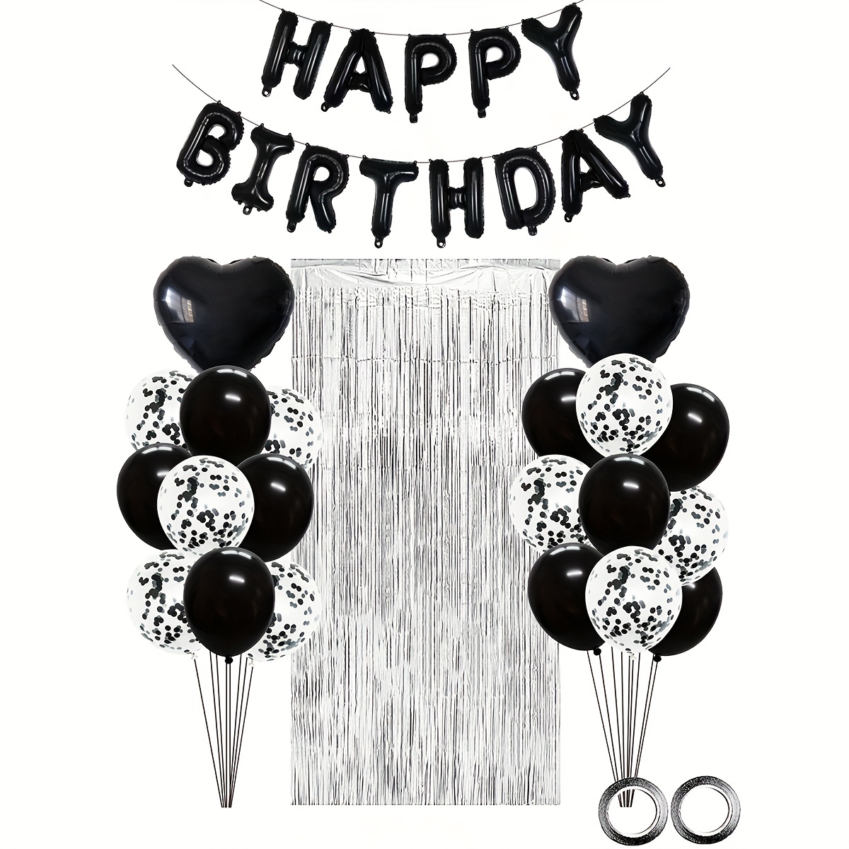 Luxury Birthday Party Decorations with Happy Birthday Banner in