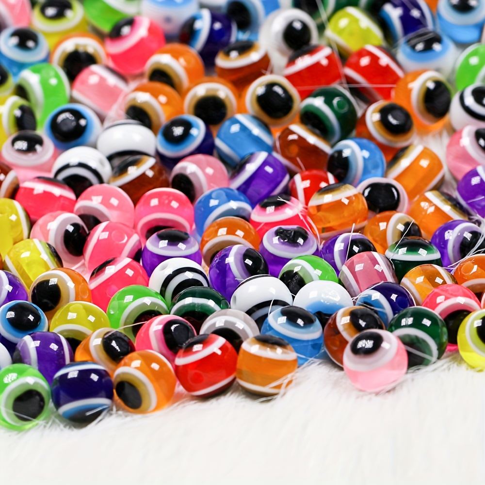Mixed Colors Fishing Eyeball Beads Hard Plastic Float Beans - Temu