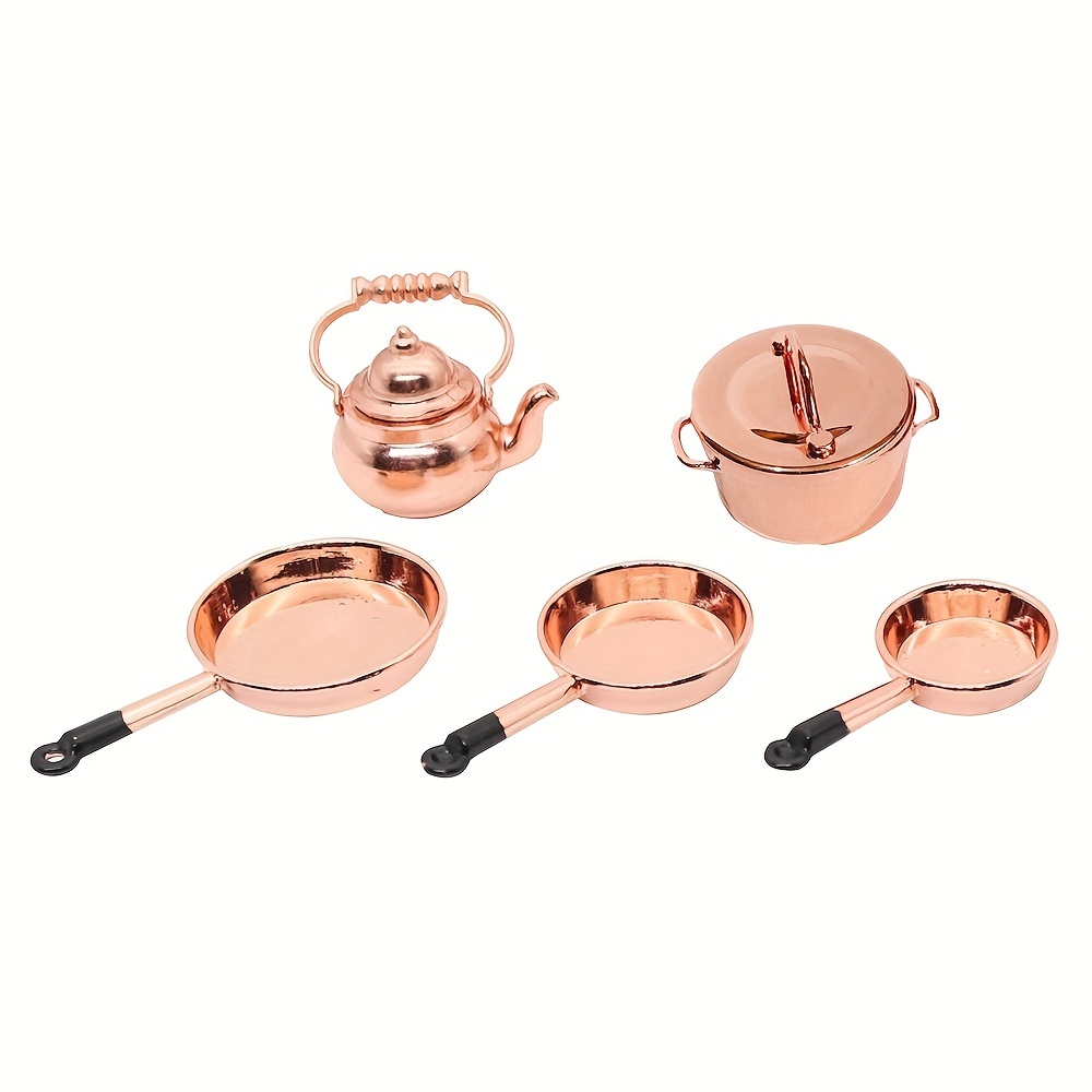 1/12 Scale Copper Chef Cookware Set (5-Piece)
