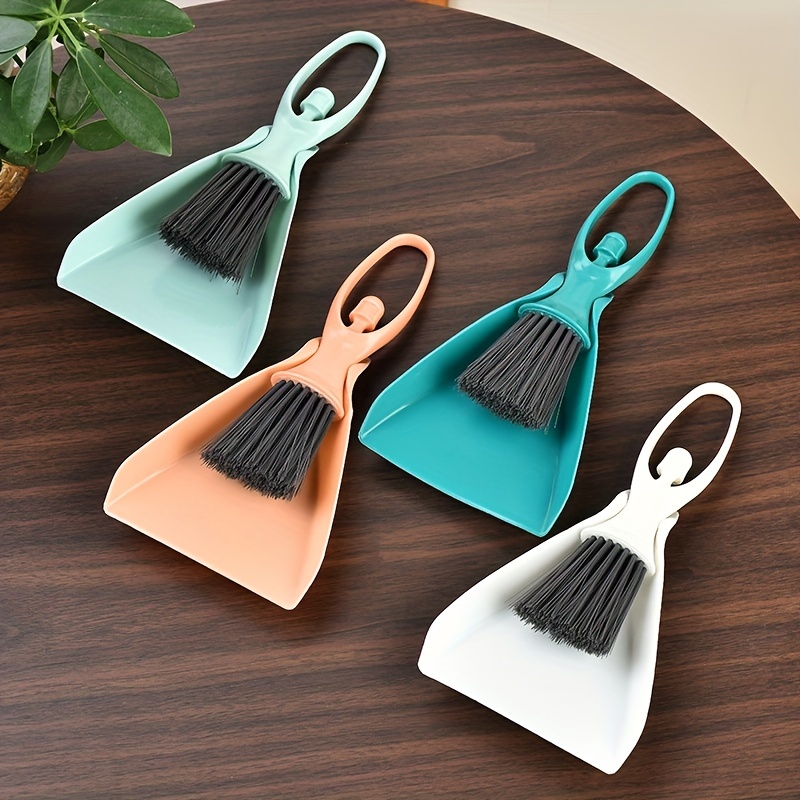 1pc Window Track Cleaning Brush With Dustpan, Small Brush For