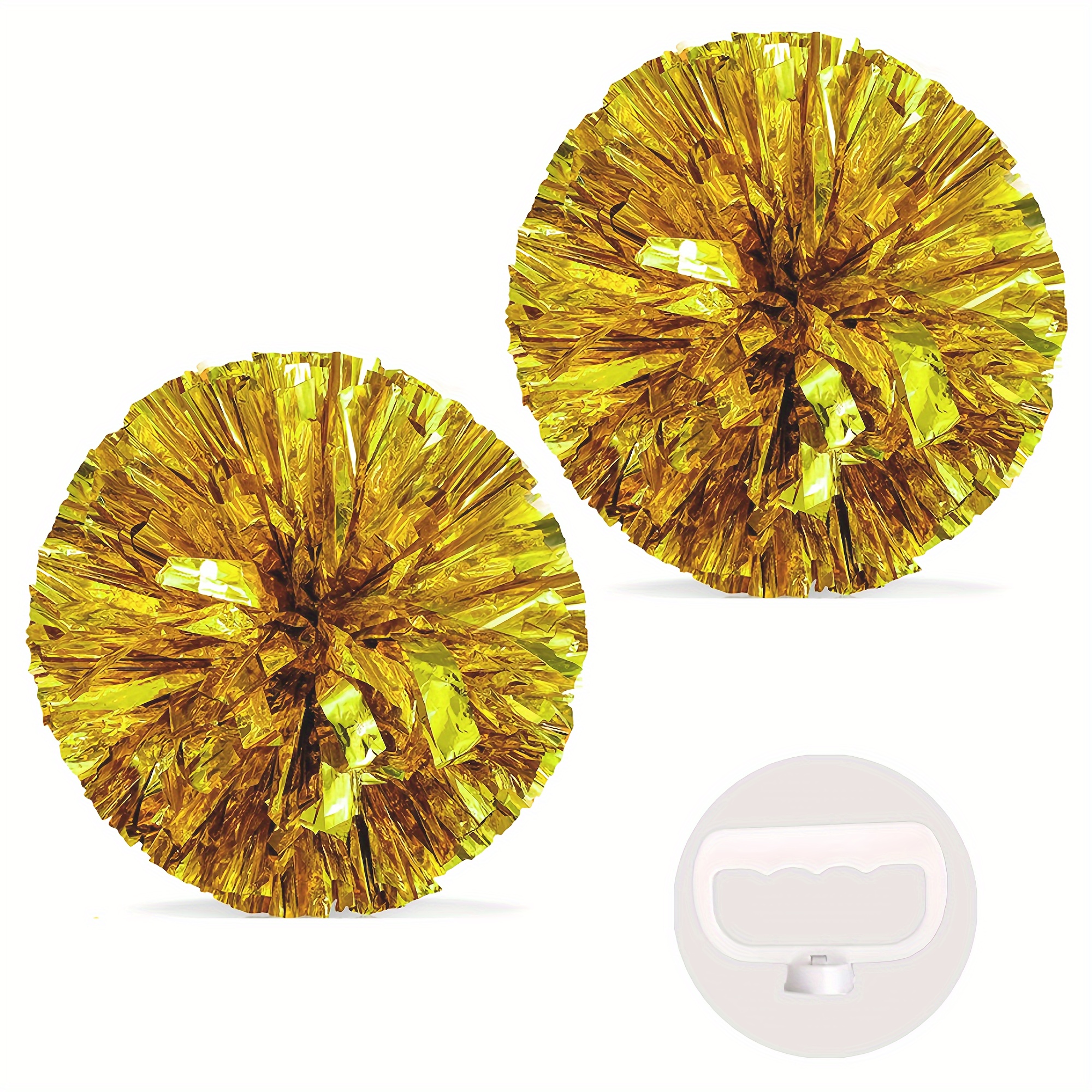 Image of Cheer On Your Team With Waterproof Soft Pvc Comfortable Handle Cheerleading Poms!