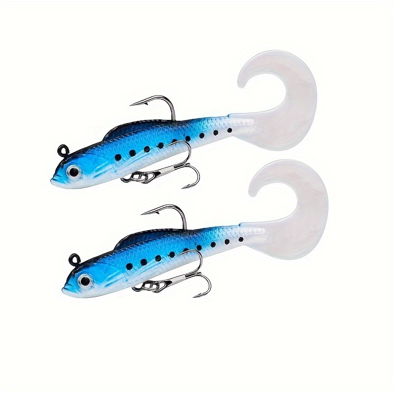 Soft Lures Lifelike Soft Bait Fishing Twister Tail Leaded - Temu