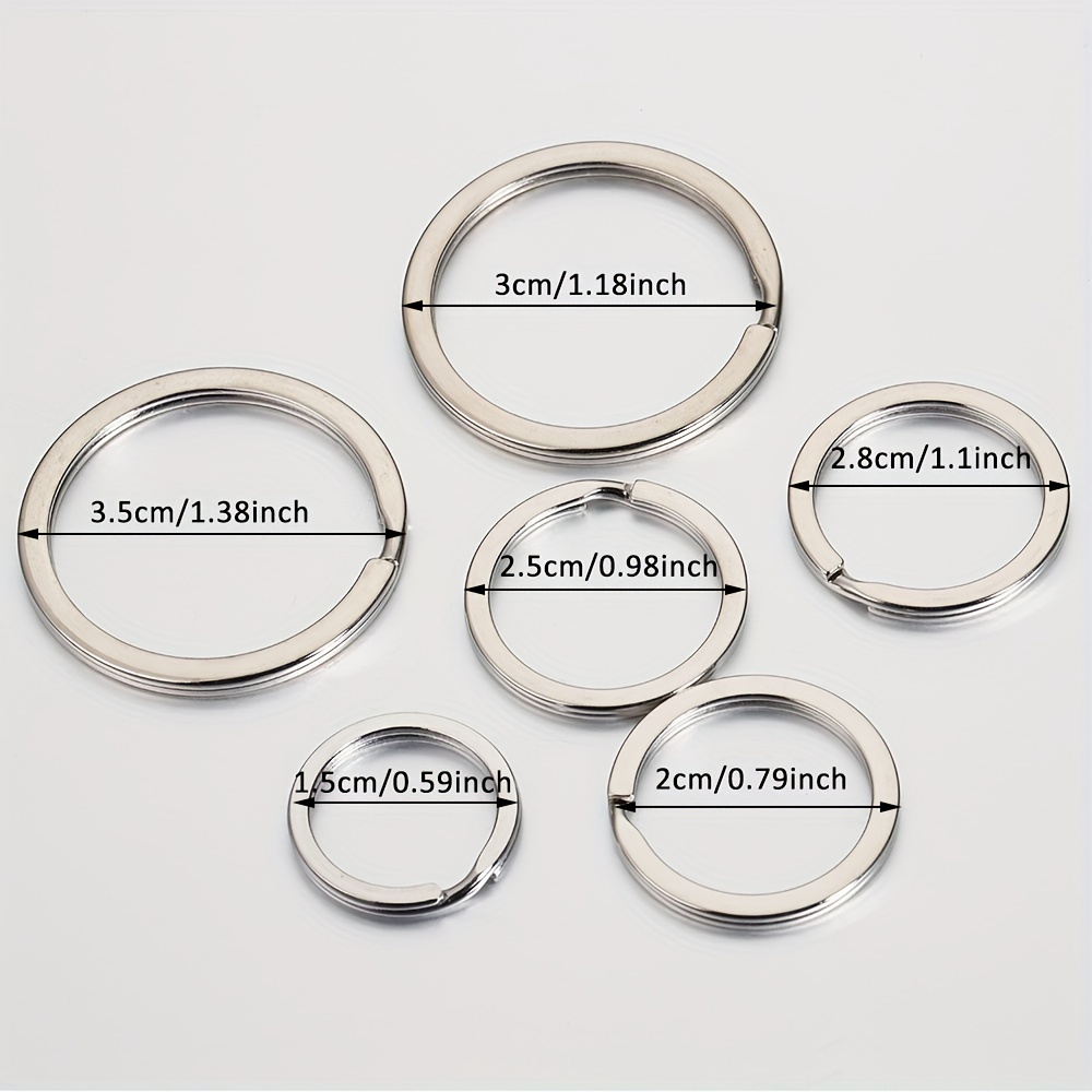 Stainless Steel Split Key Rings Jump Rings Metal Hook Ring - Temu
