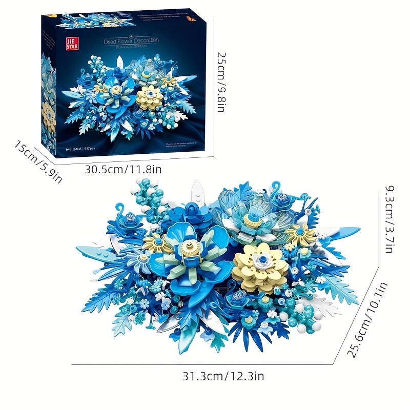 Blue Flower Ornaments