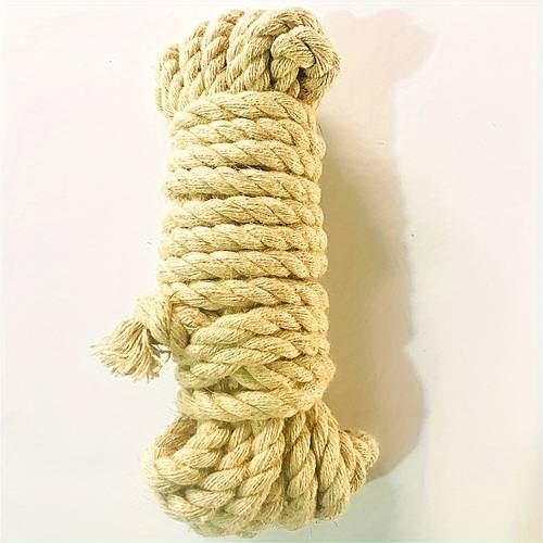 10 cm/3,94 tommer 170 g beige bomuldsreb - til kunst, håndværk og gør-det-selv-projekter