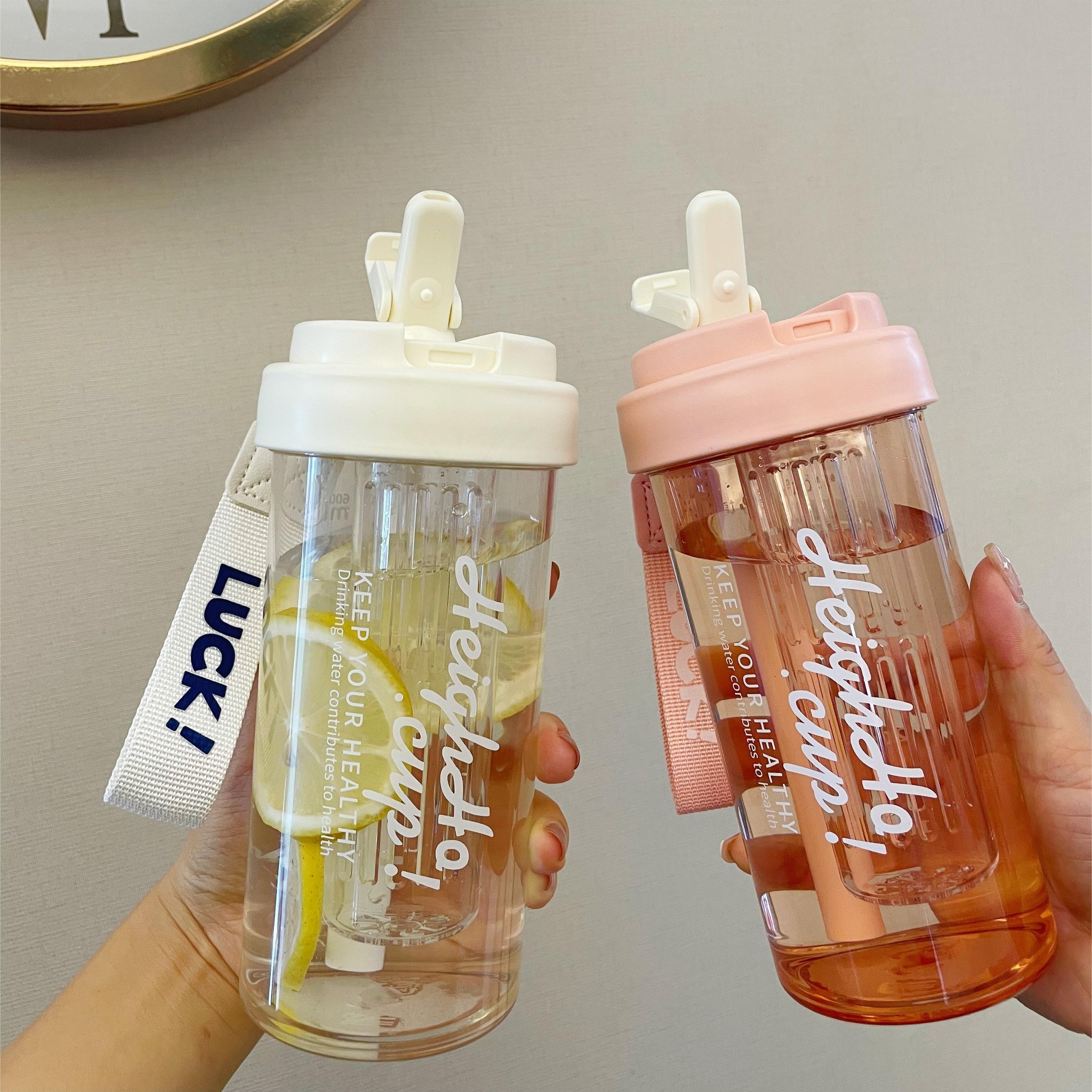 Cute Tumbler With Straw And Infuser - Portable Water Bottle For Summer And  Winter Drinks - Perfect Travel Accessory - Temu