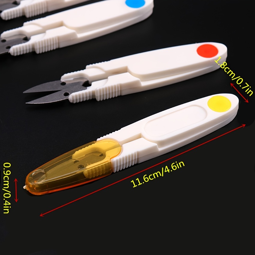 Sewing Scissors - Trimming Nipper Yarn Lightweight Thread Cutter - Portable  Mini Embroidery Clipper Stitching Snip For(5pcs, Random Color)