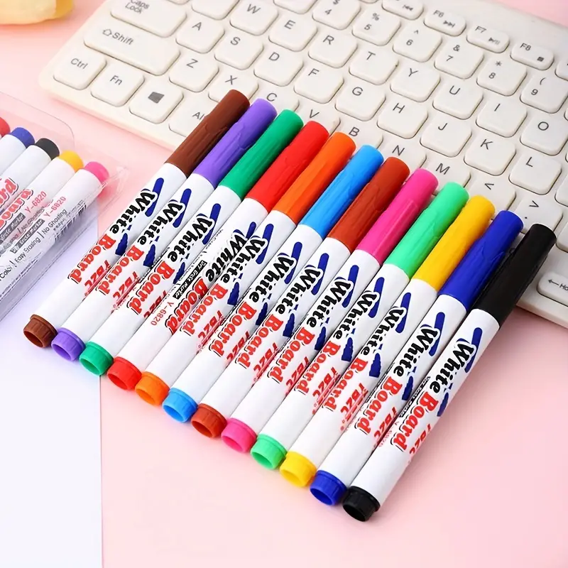 8/12 Colors Magnetic Dry Erase Markers Magnetic Whiteboard - Temu