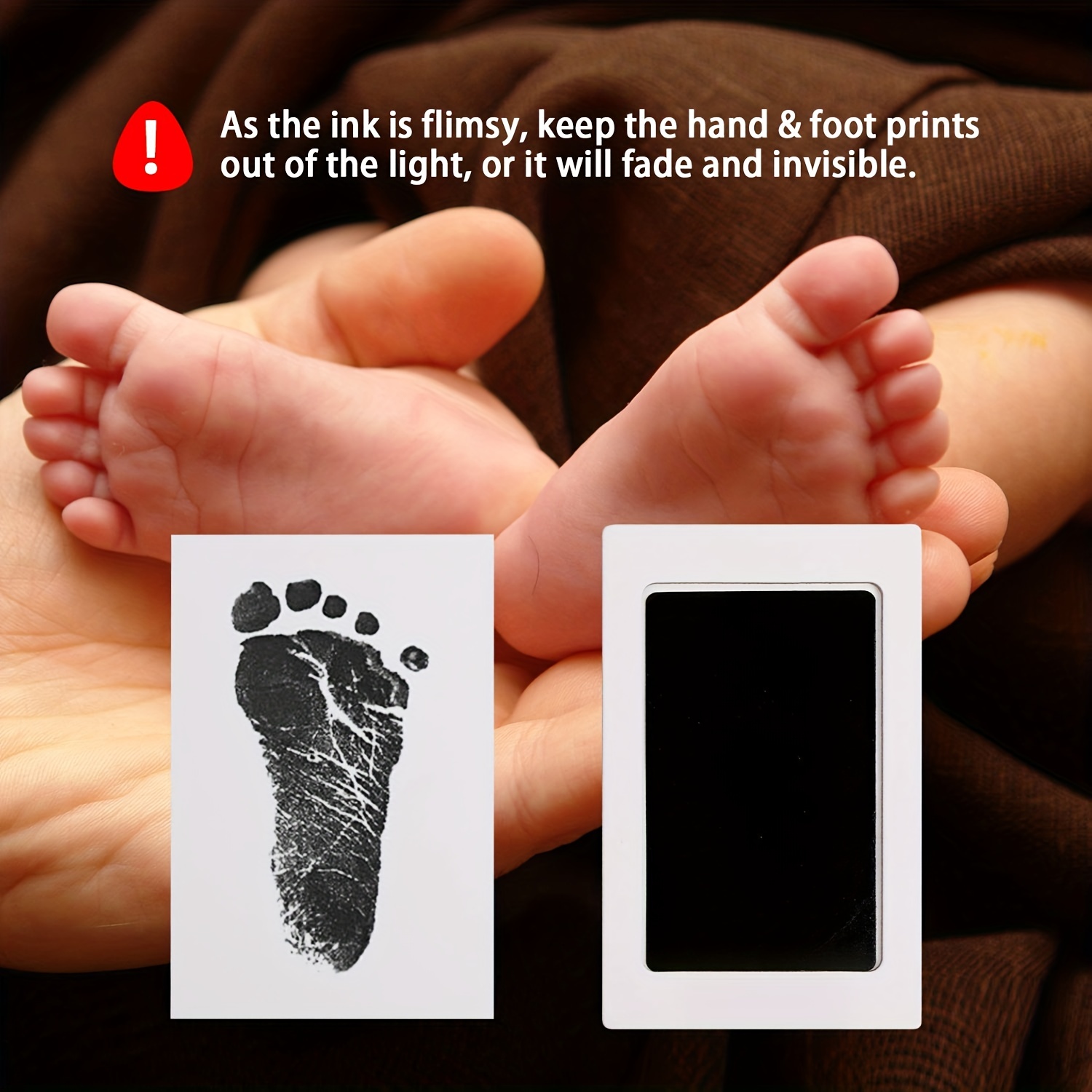 Big Size Newborn Baby DIY Hand And Footprint Kit Ink Pads Photo