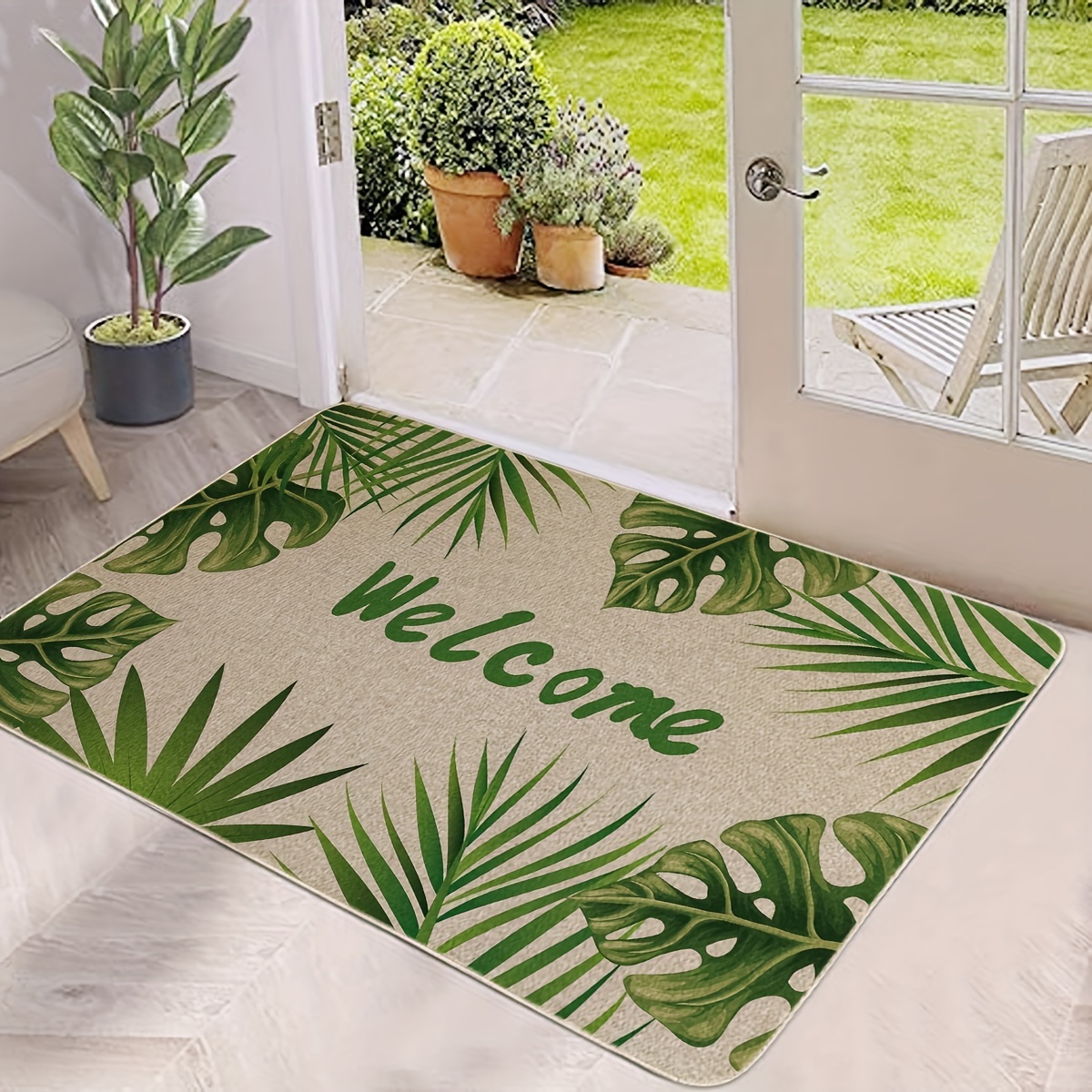 Solid Color Door Mat Simple Rug Minimalist Area Rug Non slip - Temu