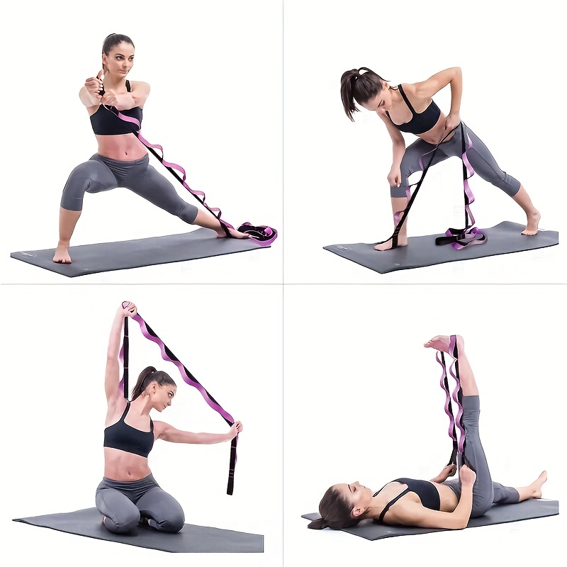 12 Loops Yoga Stretch Strap Elastic Tension Band Physical - Temu