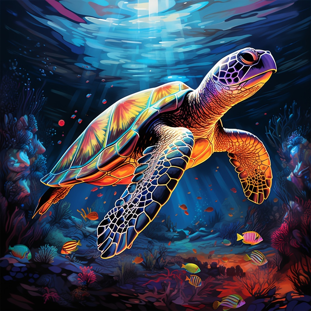Sea Odyssey: Sea Turtle Wooden Puzzle - Handmade Sea Art Designed For ...