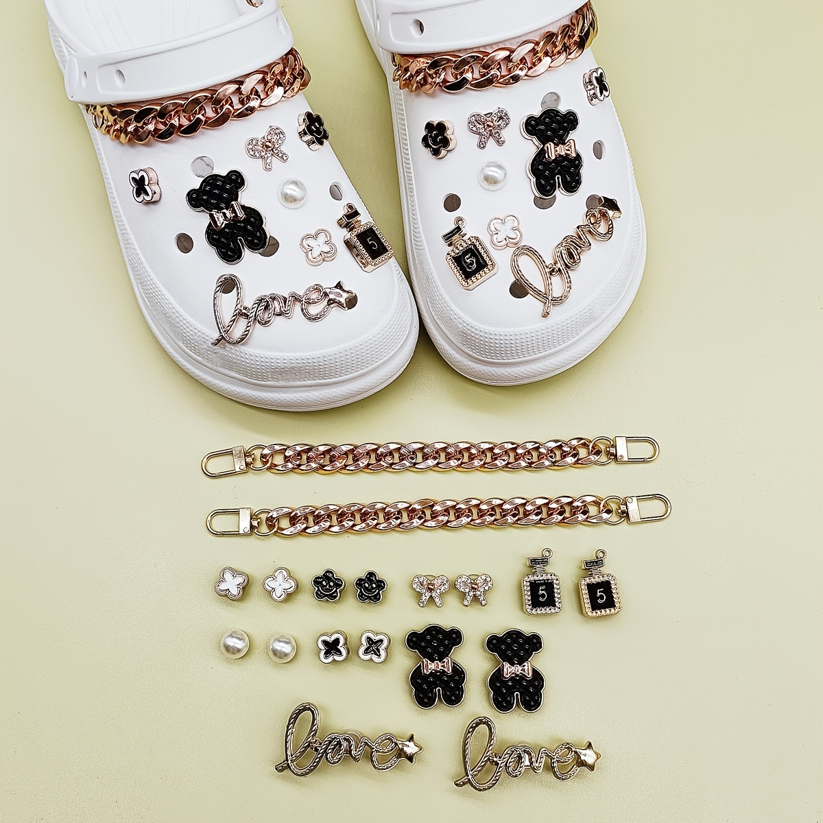 Bear Chain Shoe Accessories for Party Favors Birthday