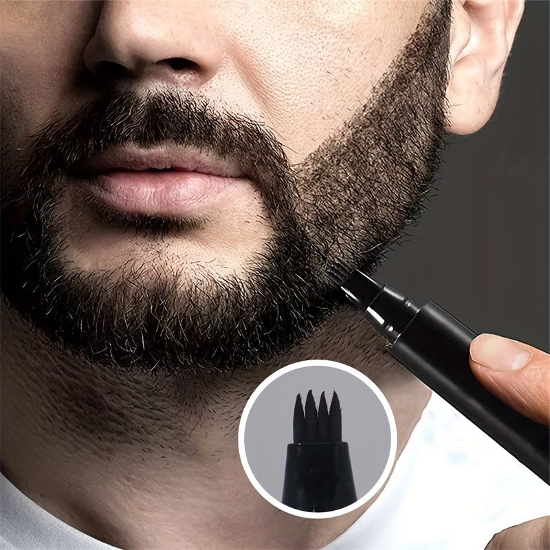 

Beard Pencil Filler For Men, Beard Filling Pen Kit, Long Lasting Coverage & Natural Finish Beard, Moustache & Eyebrows Beard Dye For Men Father's Day Gift