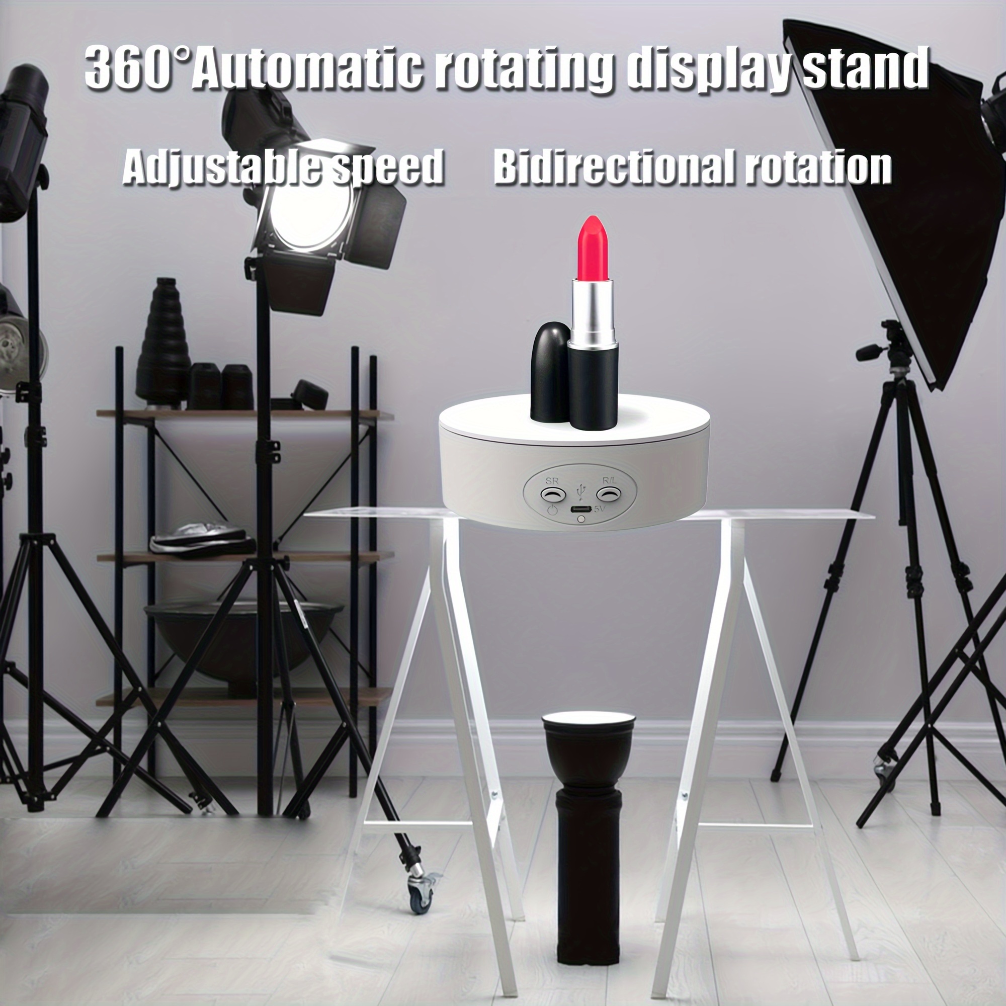 Electric Turntable Automatic Display Stand Speed Adjustment - Temu