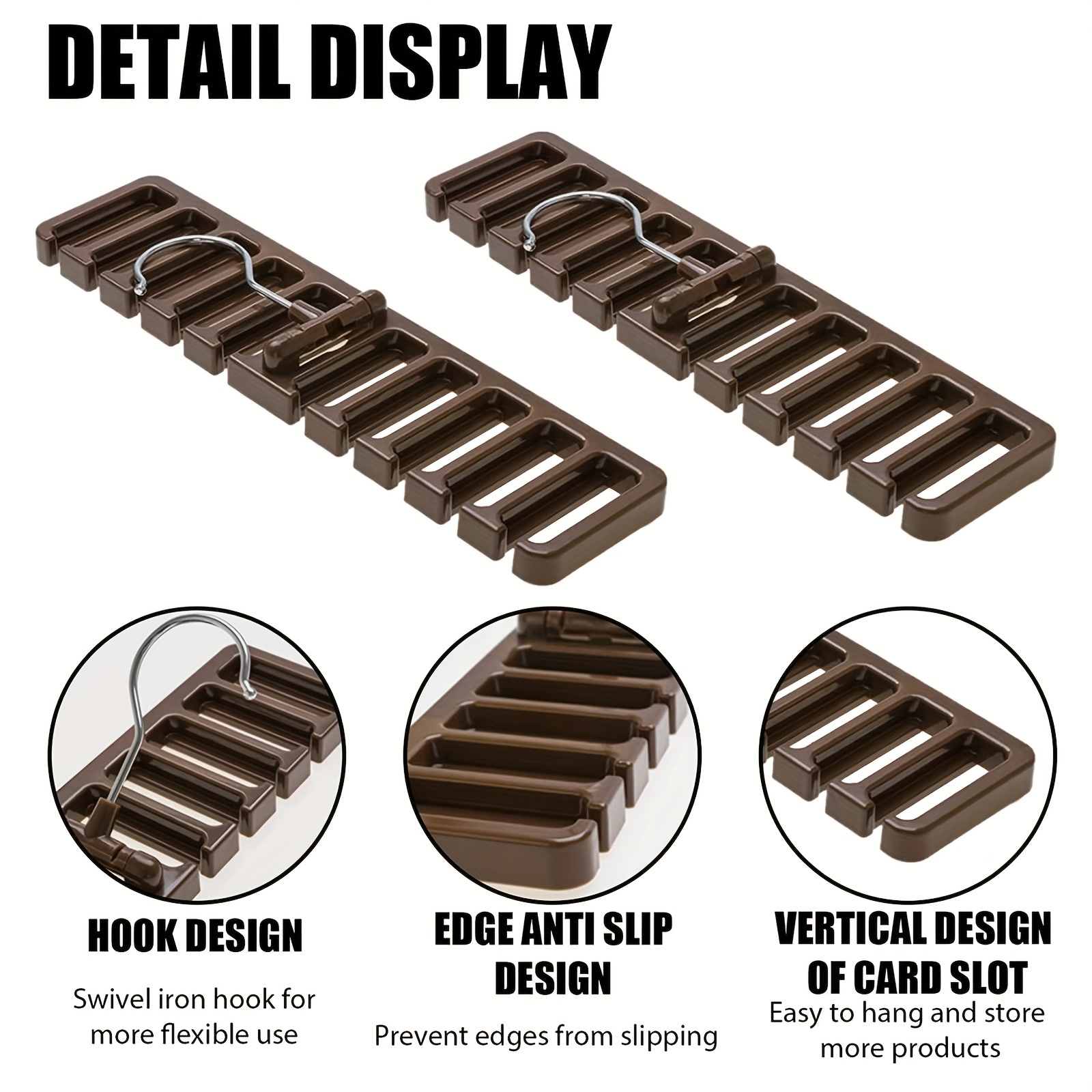 1pc 10 fori portacinture, appendiabiti per cintura con cravatta,  appendiabiti per cintura di grande capacità per guardaroba, 12 × 2,87 -  Temu Italy