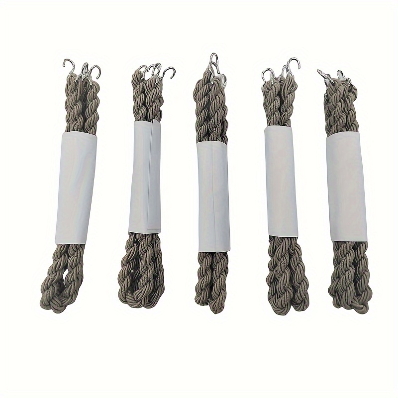 Cuerda de algodón multiusos de algodón para tendedero, cuerda multiusos  para camping, buena para columpio, escalada, nudo, color blanco